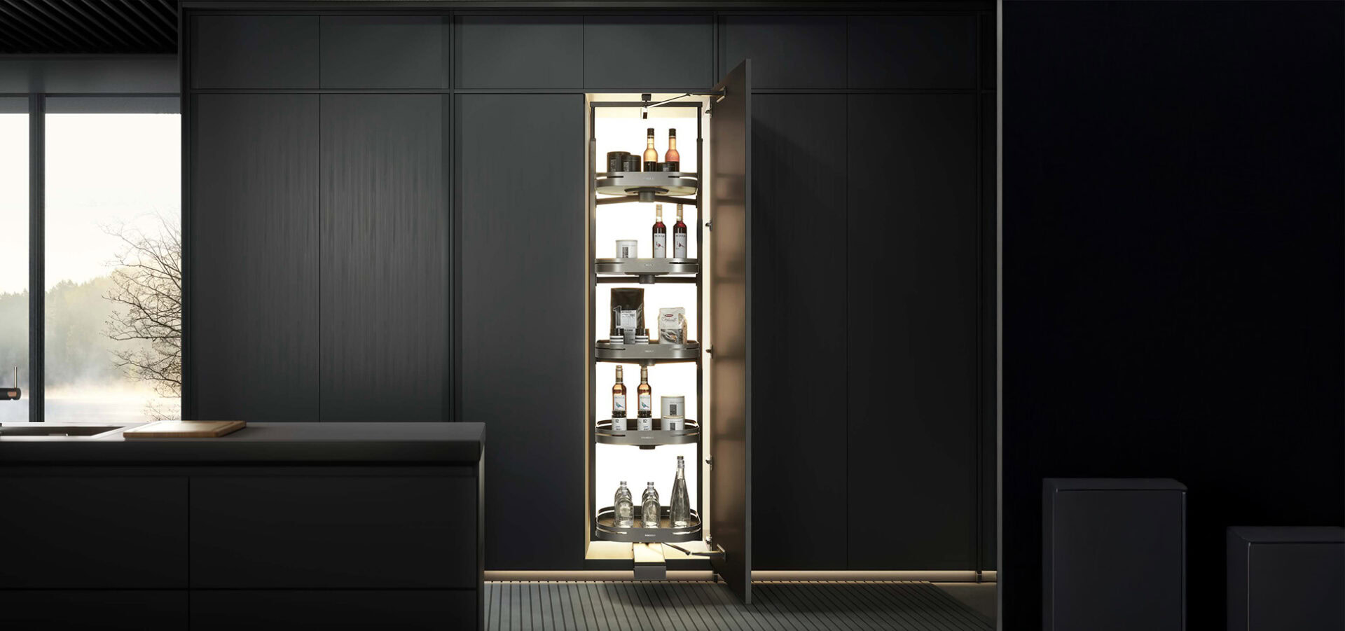 modular kitchen shearer tourbillion pantry